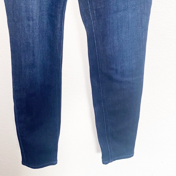 Express Dark Wash Tight Front High Waisted Skinny Jean Stretch Legging - Picture 3 of 12